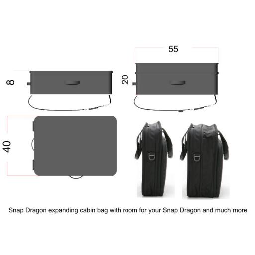 expanding cabin suitcase